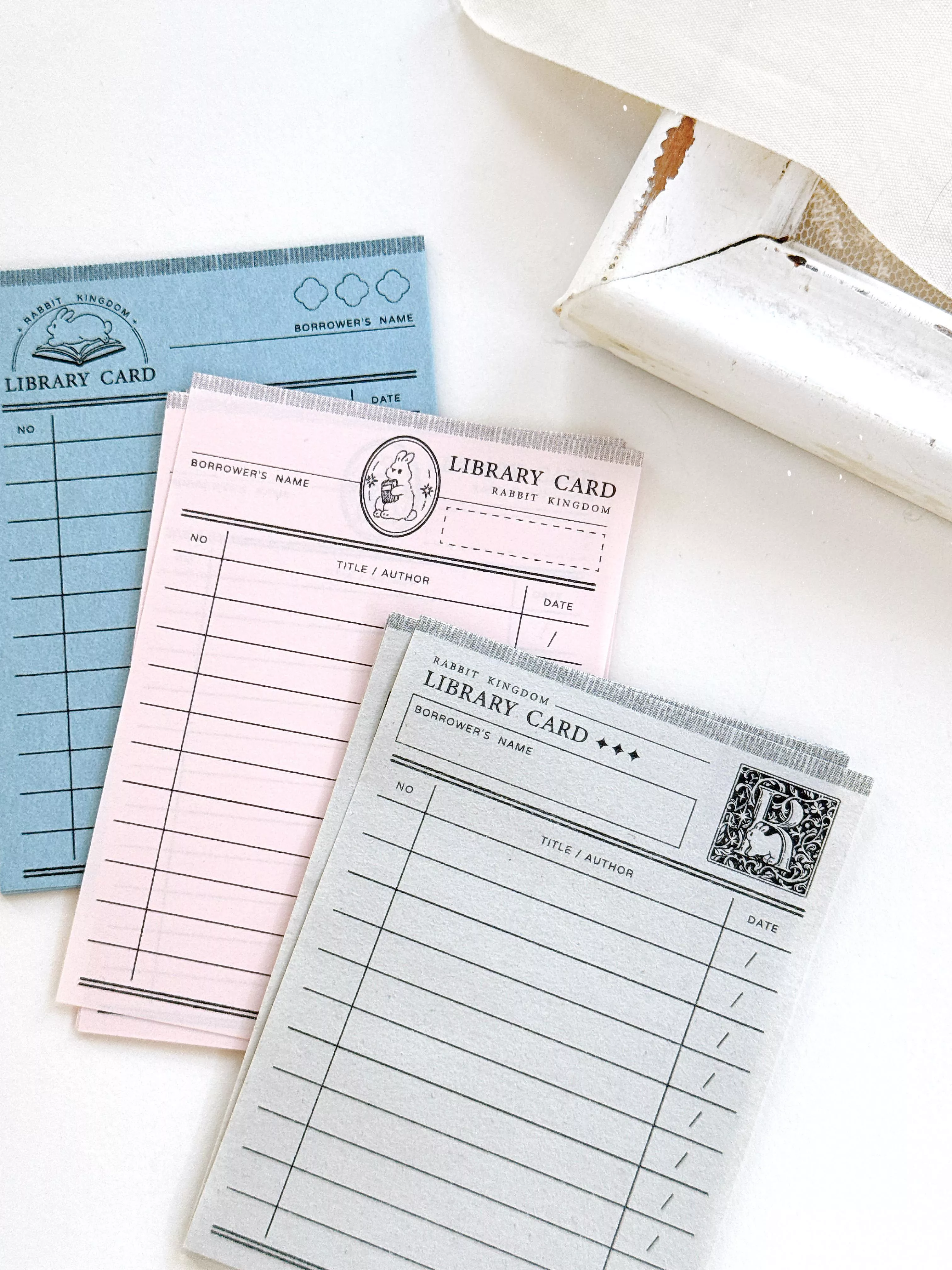 Pei+Pei Studio｜圖書借閱證便籤組