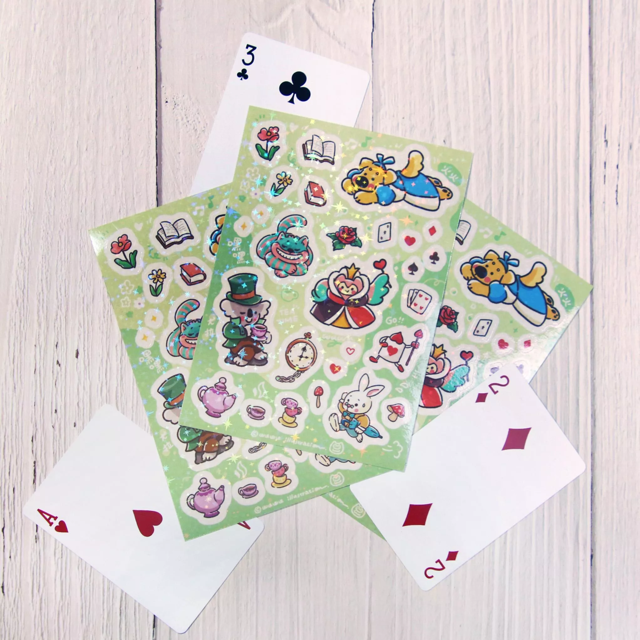 wuwu插畫｜夢遊仙境 / 太空人 / 宇宙航行 / 書桌夥伴/ 文具派對/ 海洋人魚  銀河貼紙