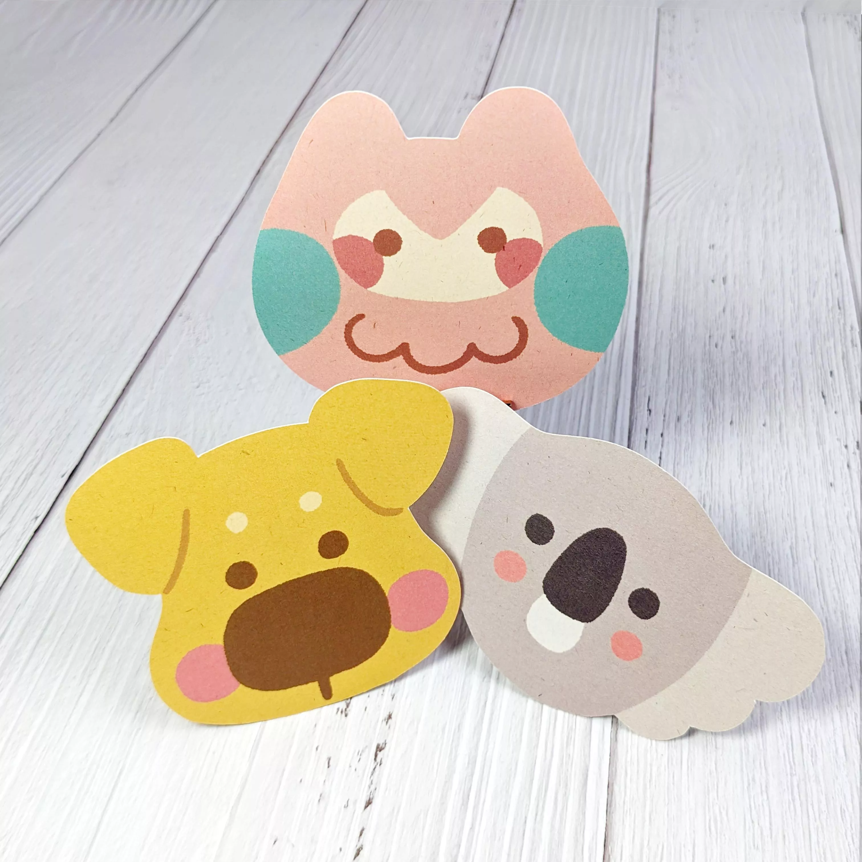 wuwu插畫｜WUWU夥伴造型卡片/星球飛碟造型卡片