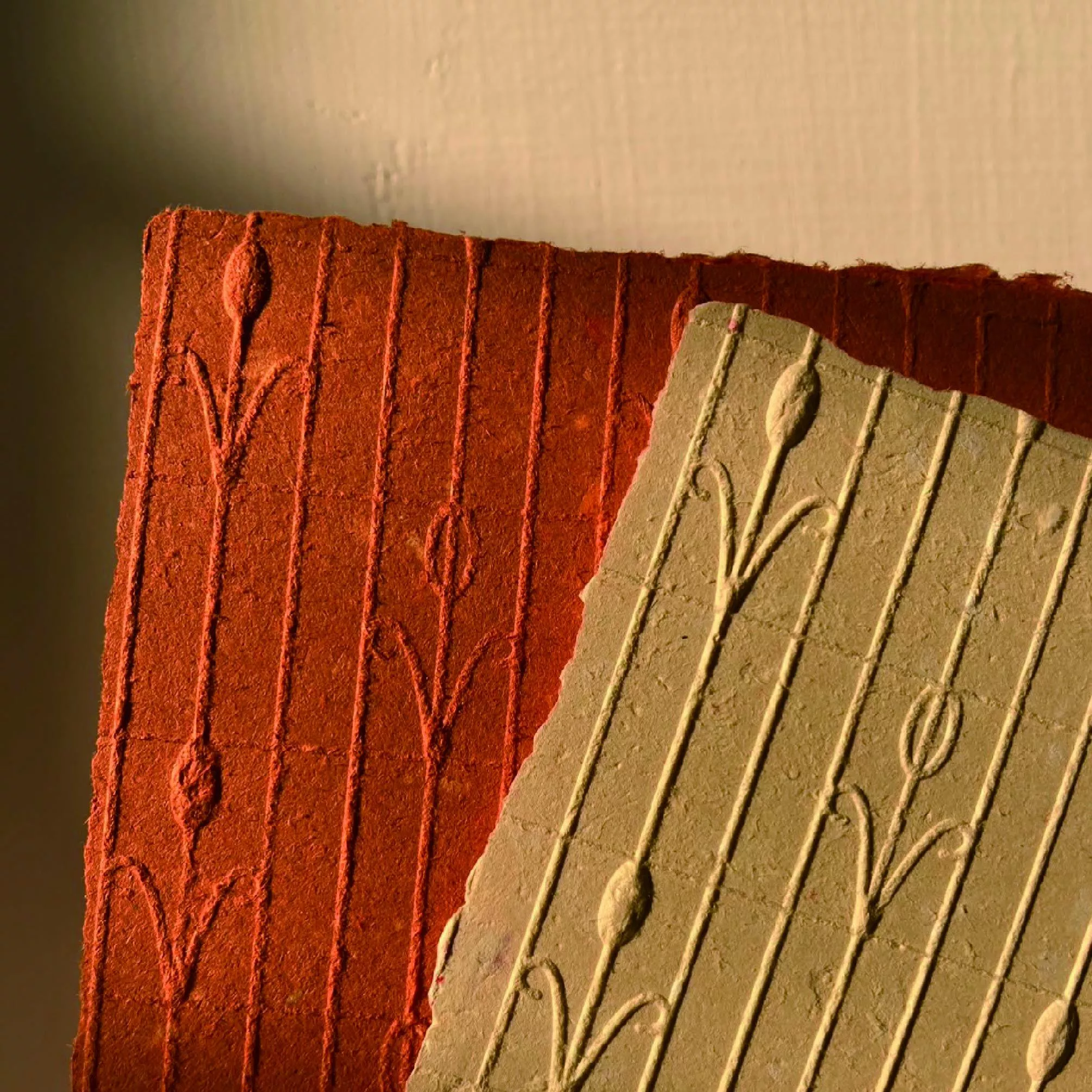 蒔絮紙品｜鐵窗花 ⚘ 鬱金香紋手工紙