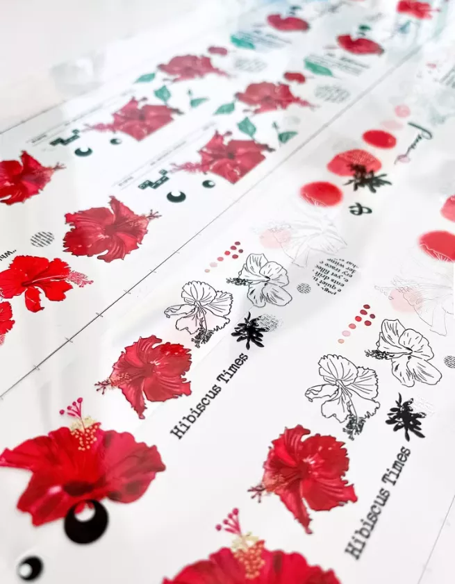 HA7UU｜銀扶桑 燙金亮面PET膠帶