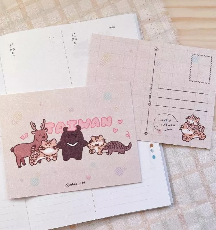 魚餅一隻熊｜明信片系列