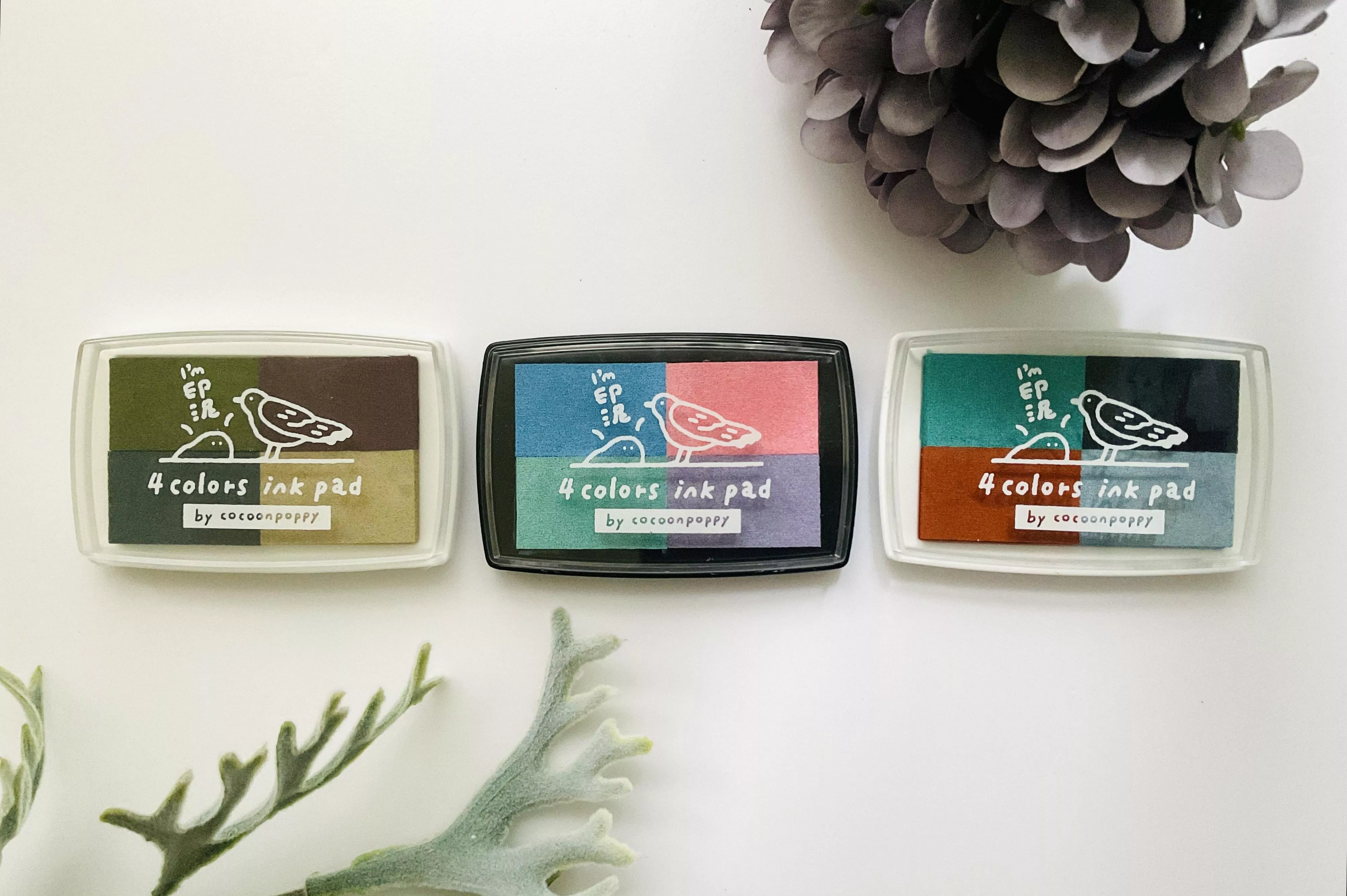 繭花｜四色印台 系列