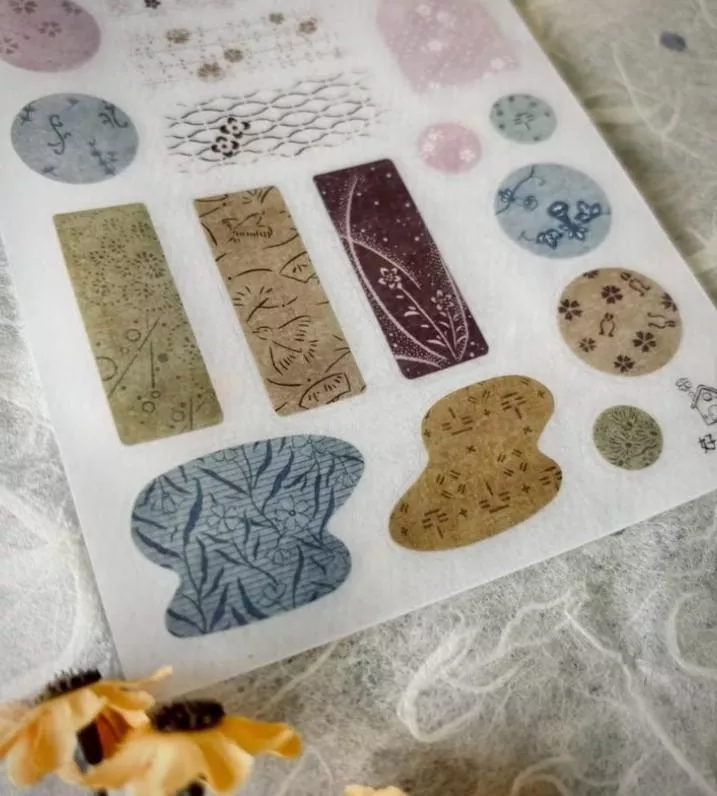 好築藝｜轉印貼紙-日式窗花調色盤(春)