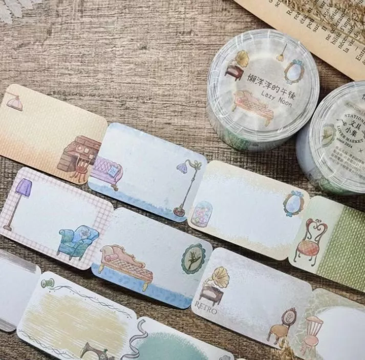 好築藝｜懶洋洋的午後 模造紙割型紙膠帶