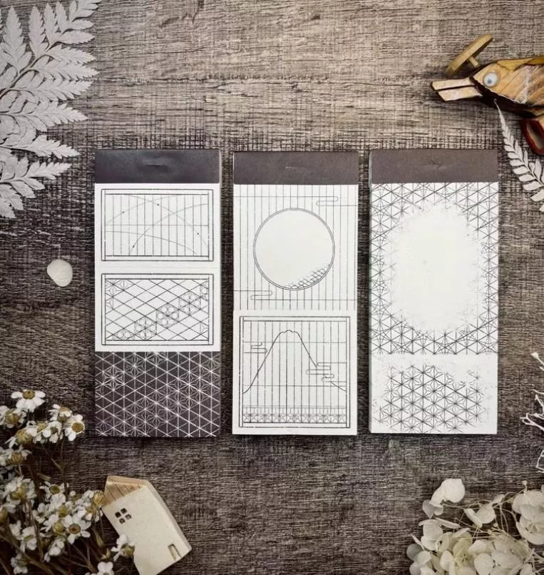 好築藝｜富士映月/麻葉花語/書窗格影 便簽本