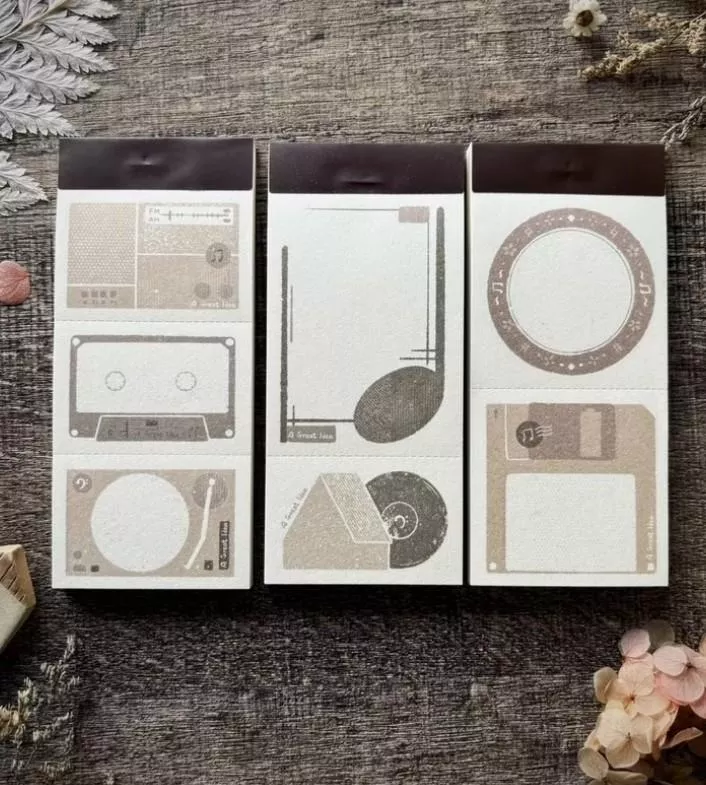 好築藝｜便簽本 (音符流轉/復古磁片)
