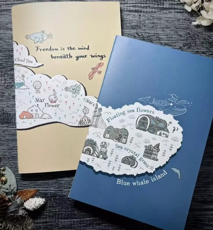 好築藝｜A5筆記本 (藍鯨之島/雲朵王國)