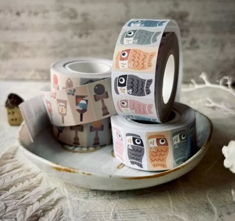 好築藝｜繽紛鯉魚旗 標籤機貼紙膠帶