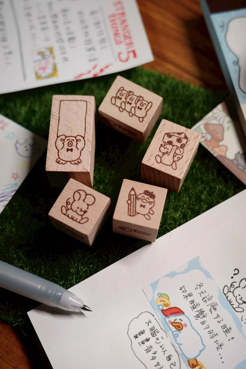 呱呱森林｜櫸木印章-呱呱互動章系列