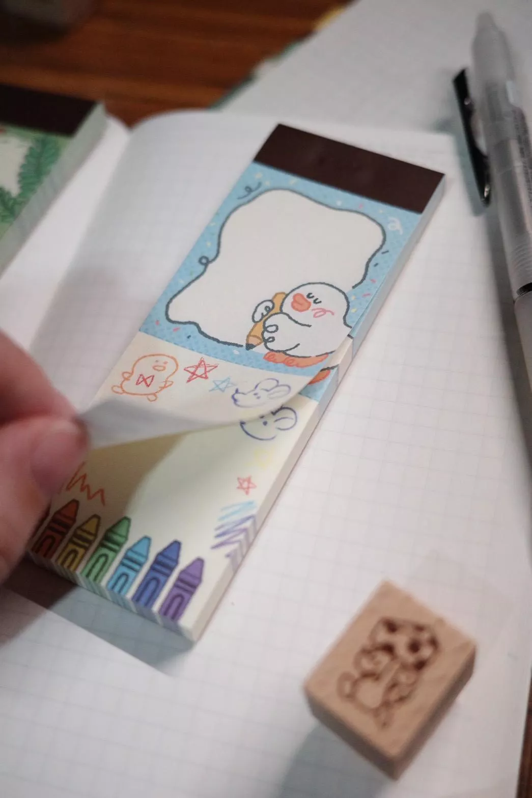 呱呱森林｜呱呱的便籤本 系列 (畫圖呱呱/香菇森林/咖啡蛋糕)