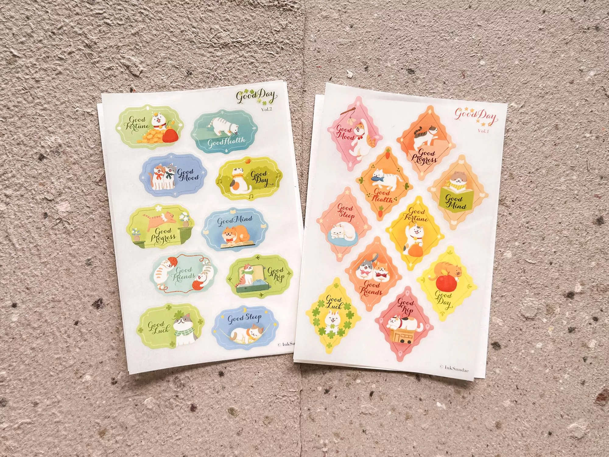 Inksundae｜轉印貼紙 - Good Day 美好生活 Vol.1 / Vol.2
