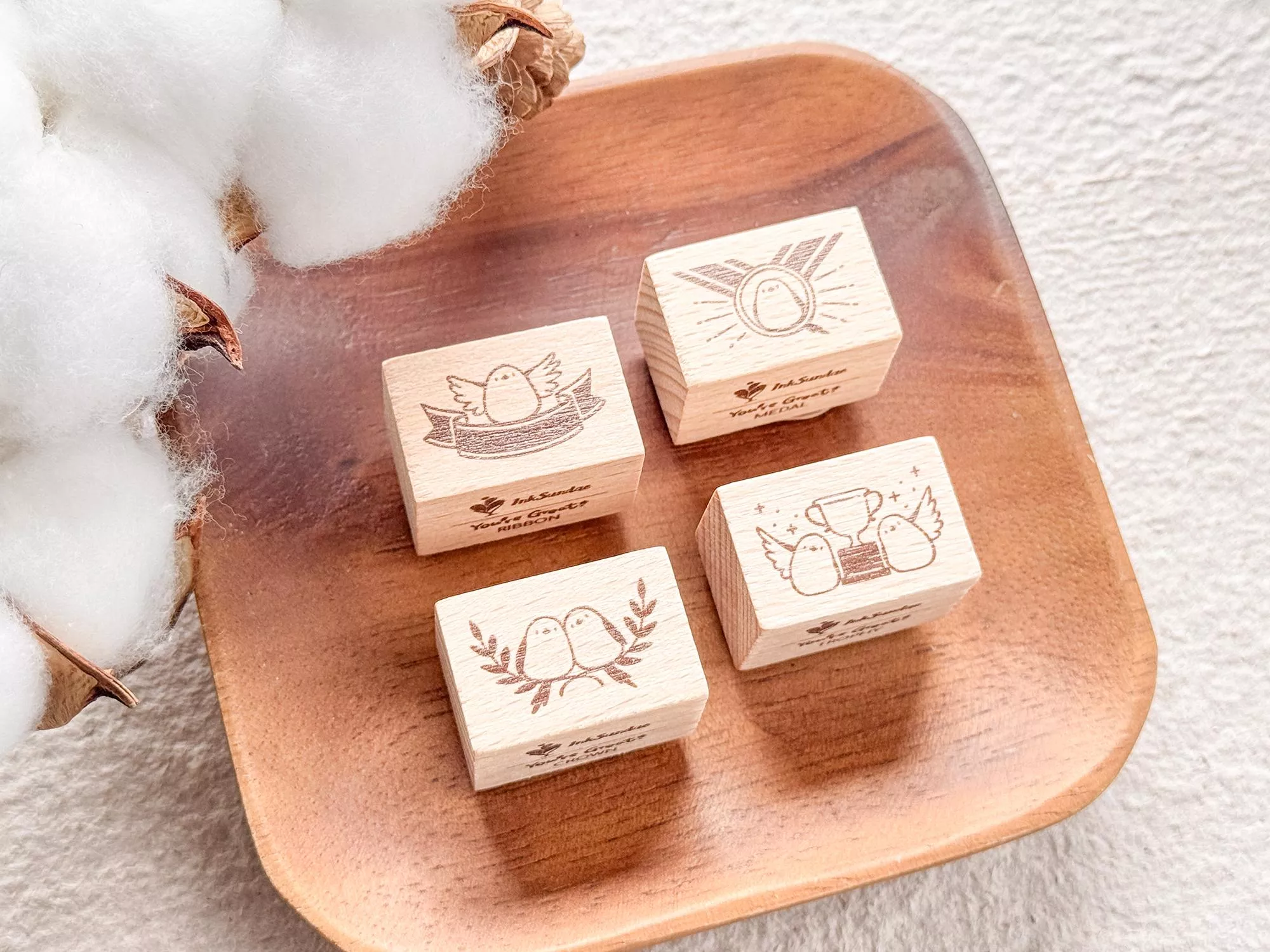 Inksundae｜You're Great 系列楓木印章