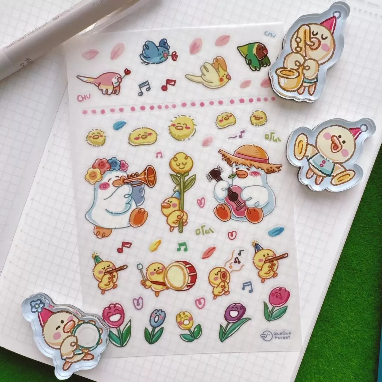 呱呱森林｜轉印貼紙系列 I (呱呱文具坊/呱呱瓜瓜/呱呱合唱團/啾啾叫呱呱園)
