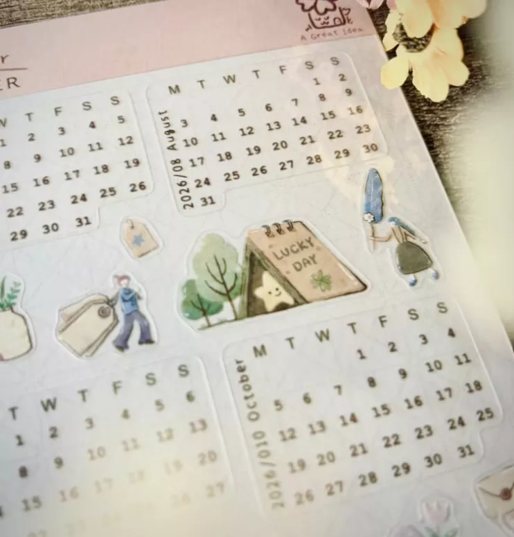 好築藝｜2026 Calender PET貼紙