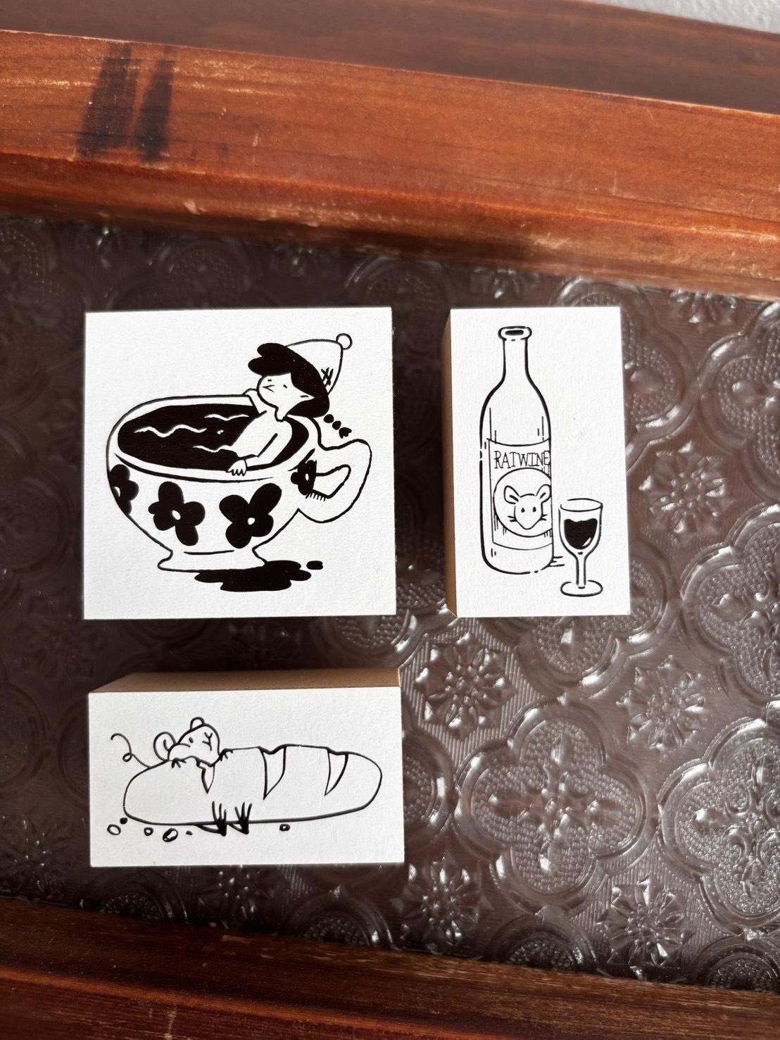 蒔絮紙品｜午後小憩 壓縮木章( 慵懶 / 好吃 / Ratwine 三款)