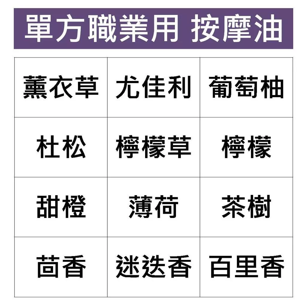 單方精油 輕質按摩油 薰衣草 尤佳利 葡萄柚 杜松莓 檸檬草 甜橙 薄荷 茶樹 茴香 迷迭香 百里香 香草農場500ml