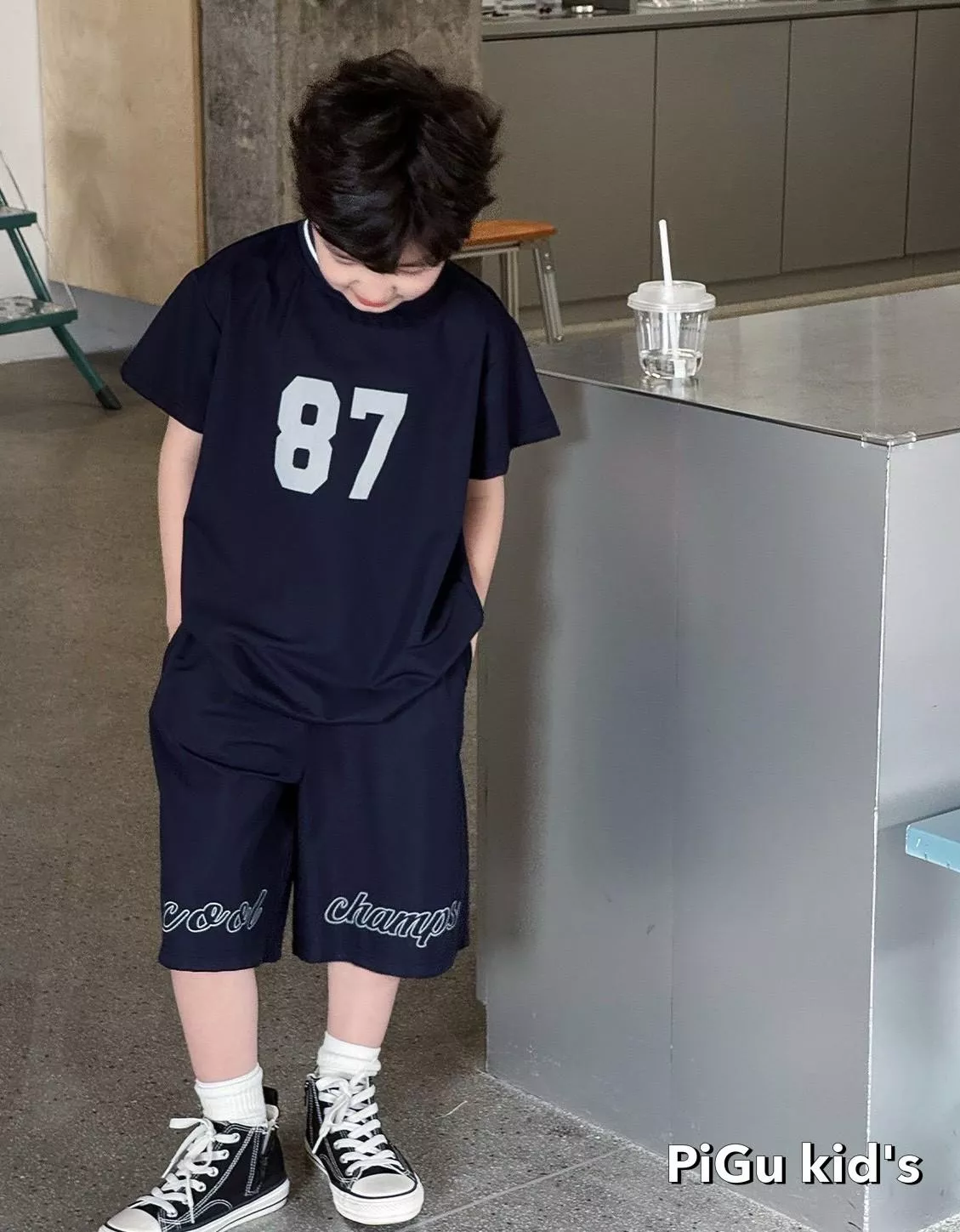 預購｜透氣運動籃球服套裝(140-160)