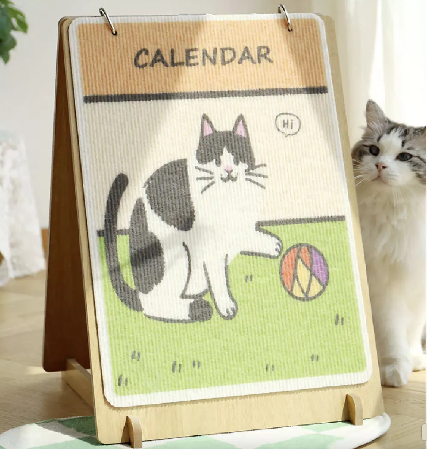 今天星期幾｜喵仙兒喵桌曆貓抓板_2026/03/16-04/15