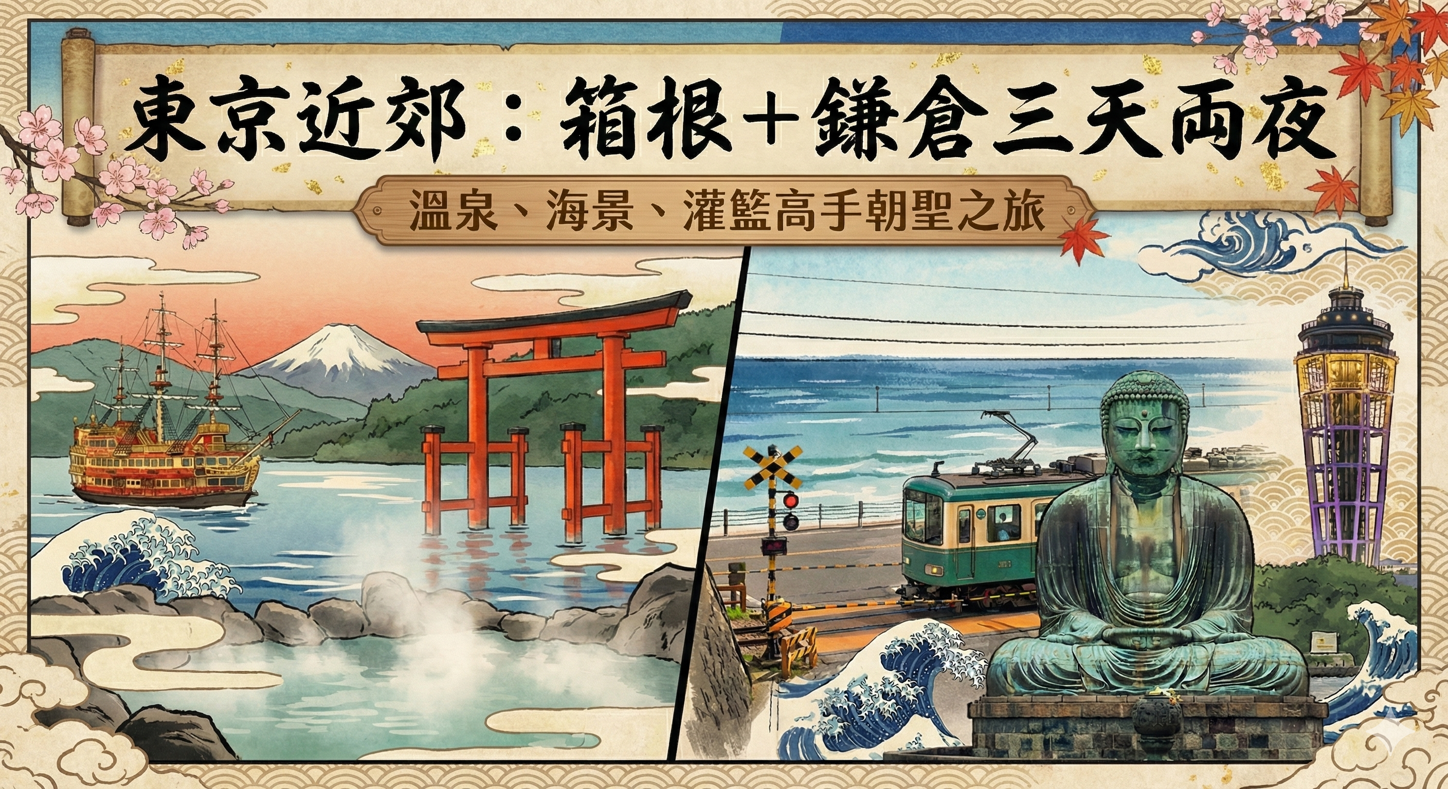 【東京近郊】箱根＋鎌倉三天兩夜：溫泉、海景與灌籃高手的朝聖之旅