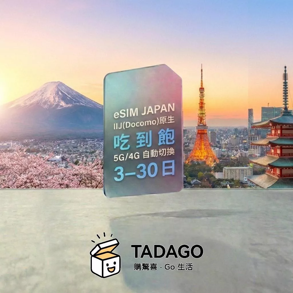 日本eSIM四電信高速巨無霸(累計20GB）