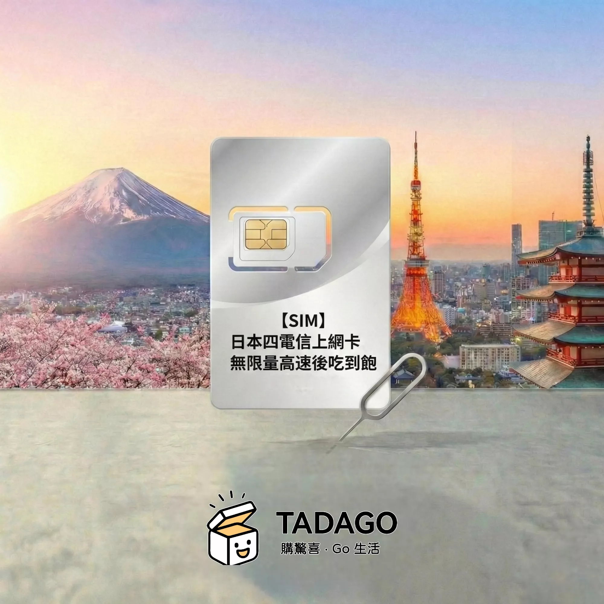 【SIM】日本四電信上網卡｜無限量高速後吃到飽｜1–30 日