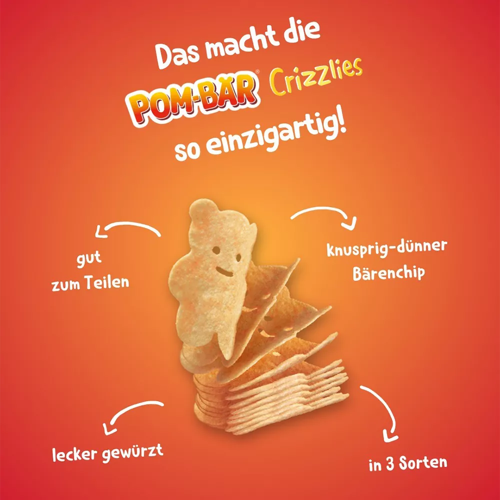 德國Pom-Bär小熊造型洋芋片150g