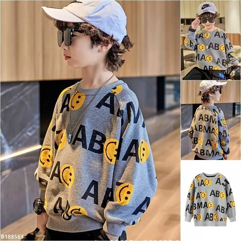 秋季童裝字母印花長袖衛衣