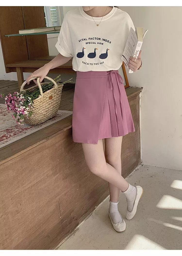 在台現貨 8641 實拍韓國細緻小鴨短袖棉T卹