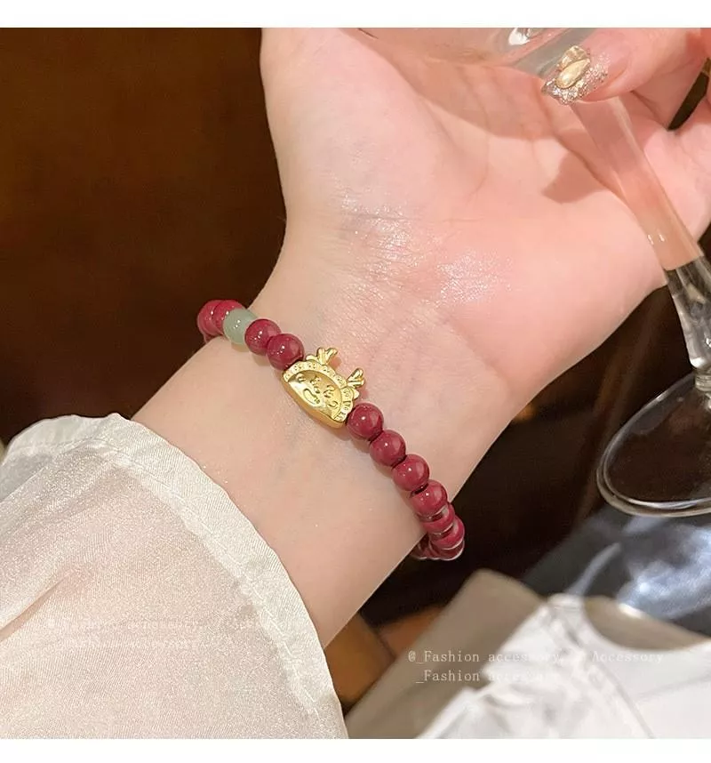韓系氣質福氣平安扣串珠手鍊