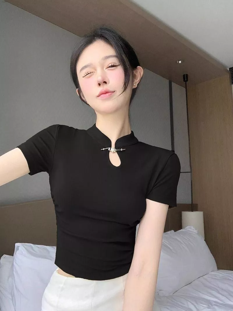 (現貨)7281 夏季中國風改良旗袍上衣