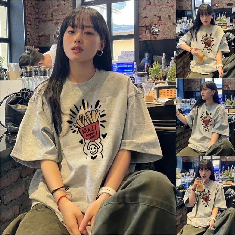 胖MM大碼純棉印花短袖T恤