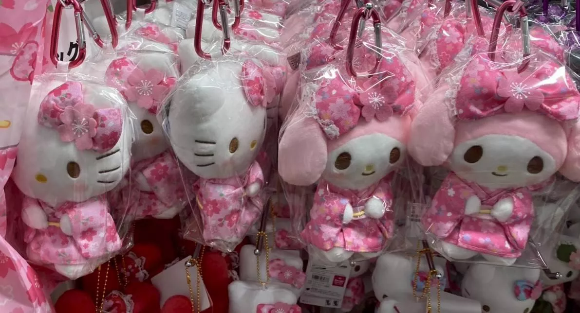 三麗鷗櫻花和服/抹茶和服系列吊飾娃娃】