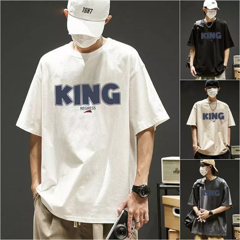 MCT2121 夏季男士大碼純棉印花短袖T恤