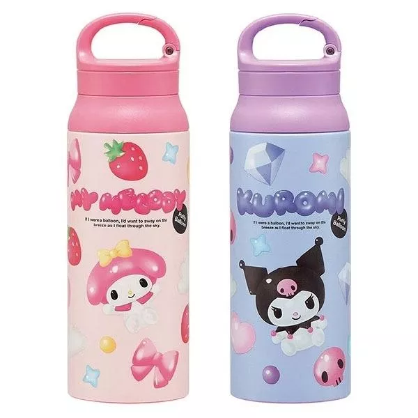 日本Skater Sanrio三麗鷗登山扣環式保溫不鏽鋼水壺600ml#04/04