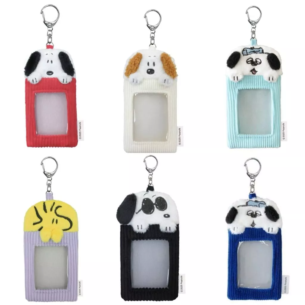 【SNOOPY／スヌーピー】ボアパスケース Ver.2｜毛絨證件卡套吊飾（史努比系列）