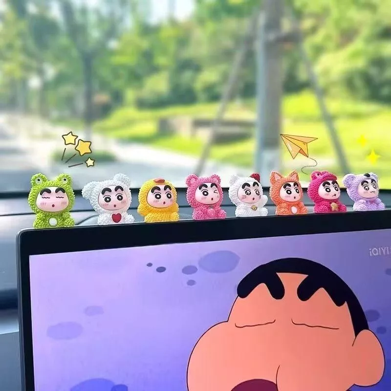 W-萌翻天蠟筆小新動物公仔8件組