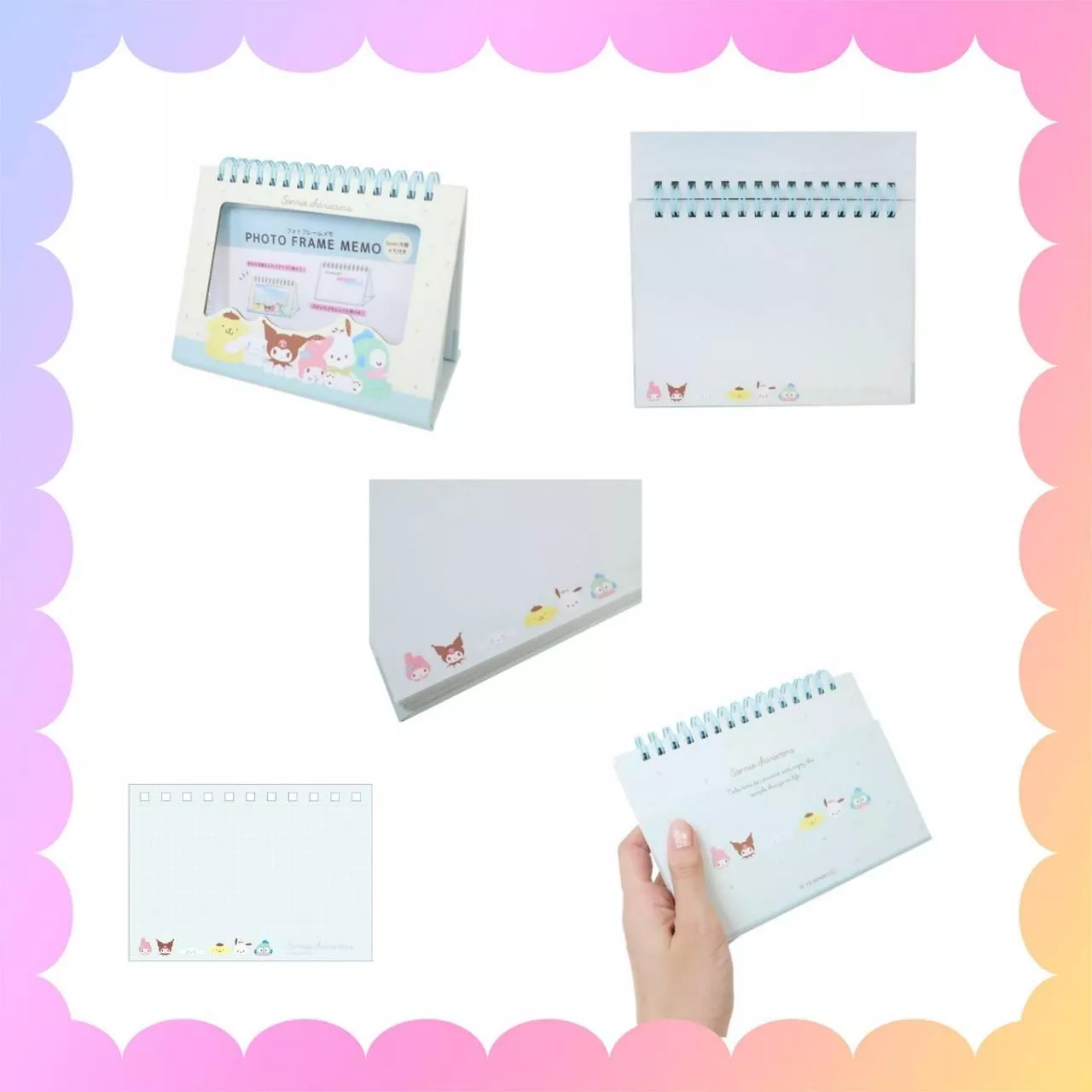 相框 便條記事本-蠟筆小新 三麗鷗角色系列 SANRIO正版授權