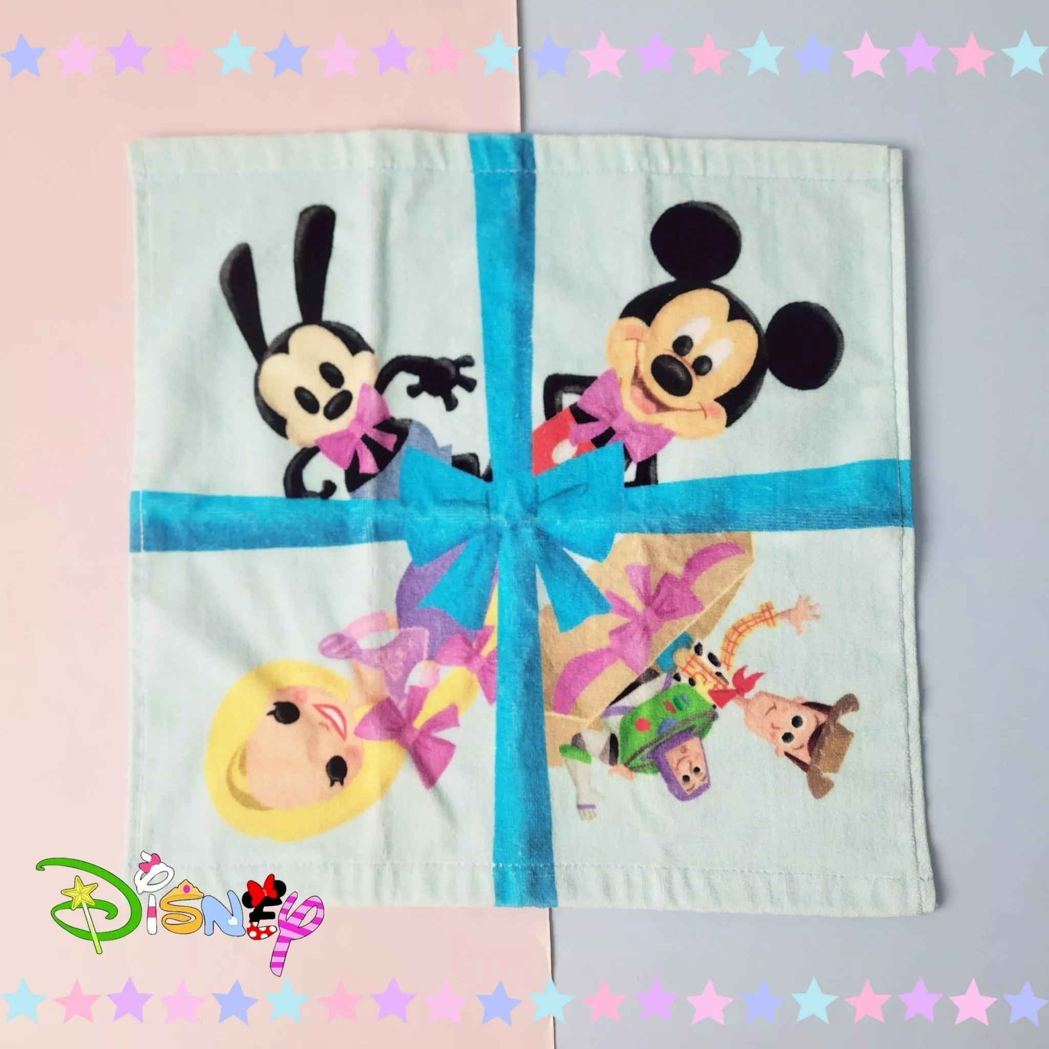 純棉方巾-迪士尼 DISNEY 正版授權