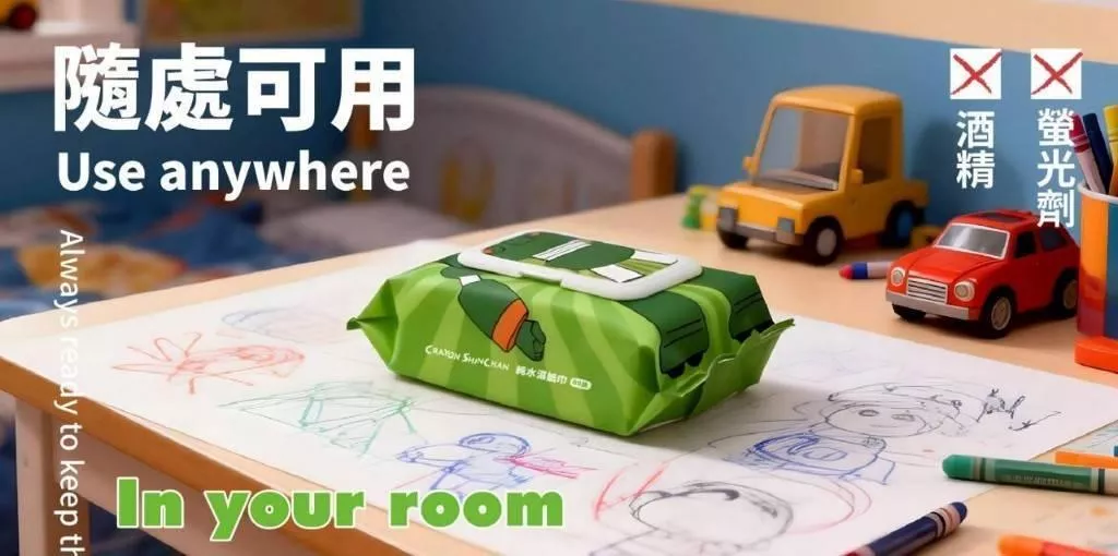 蠟筆小新～純水80抽濕紙巾