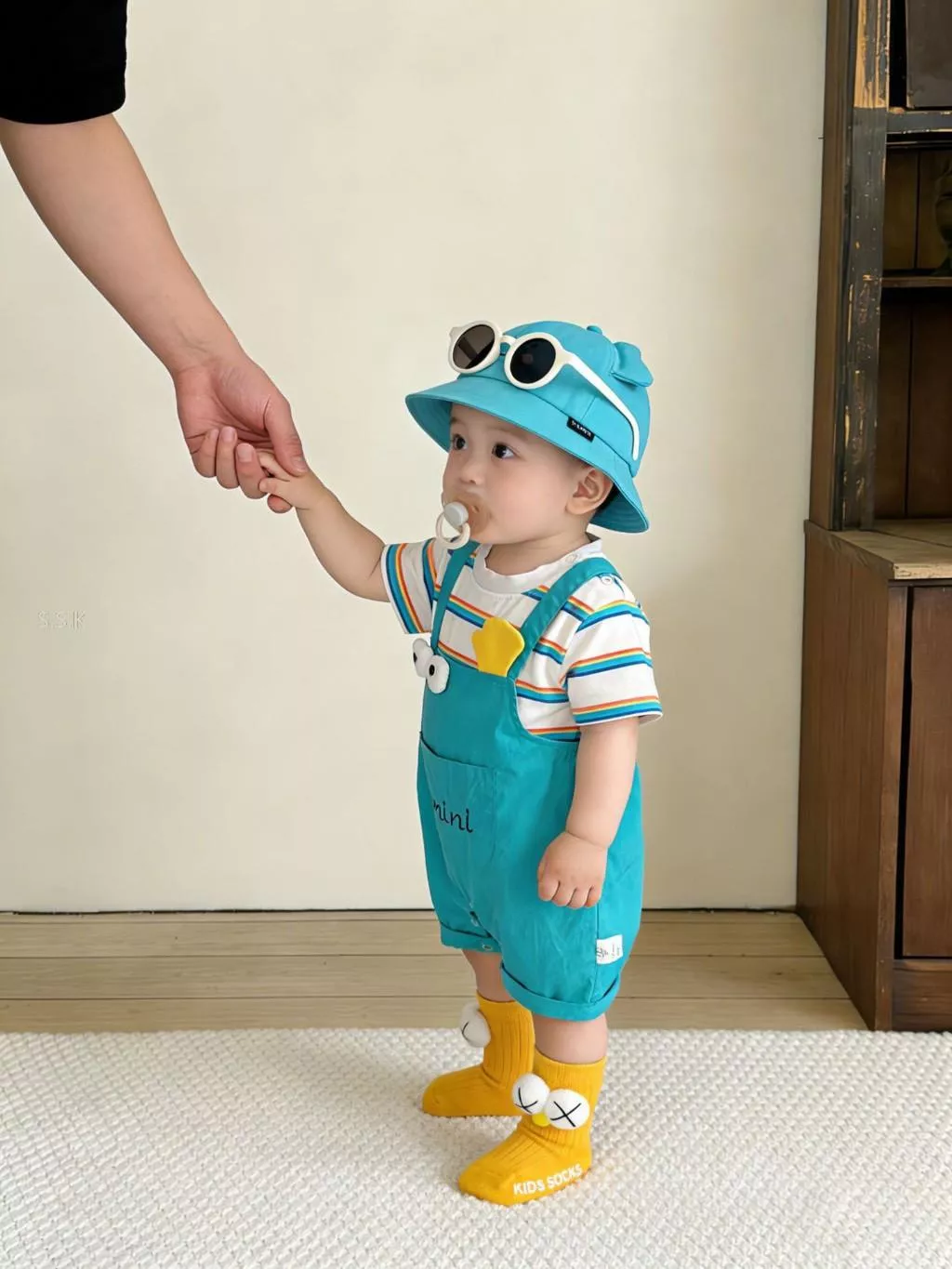 寶寶夏季假兩件連體包屁衣