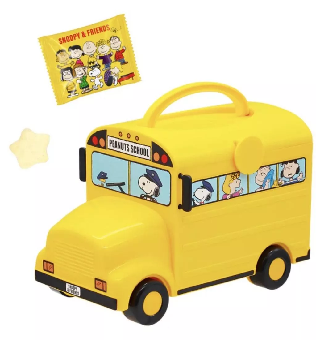 【大阪環球影城 USJ】SNOOPY｜校車造型米菓餅乾禮盒（鹽味）