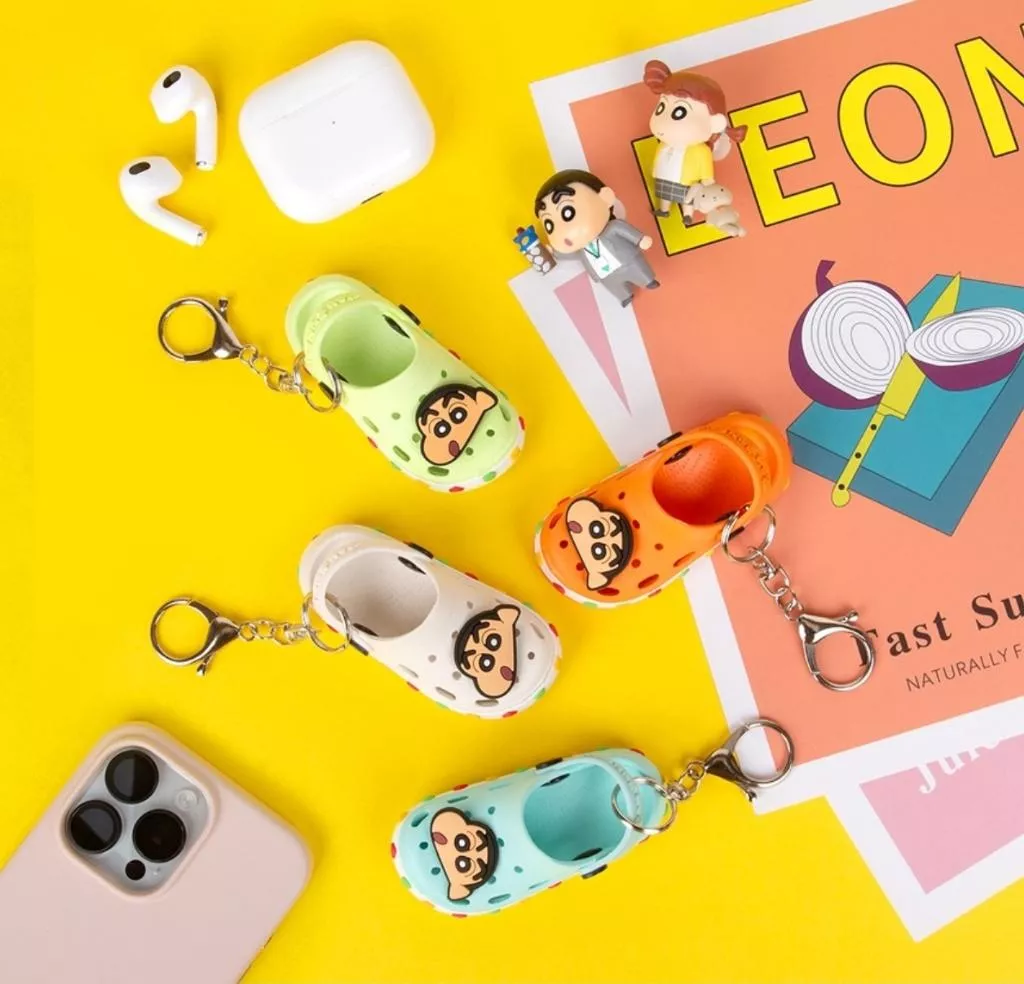 韓國正版授權 蠟筆小新洞洞鞋鑰匙圈
