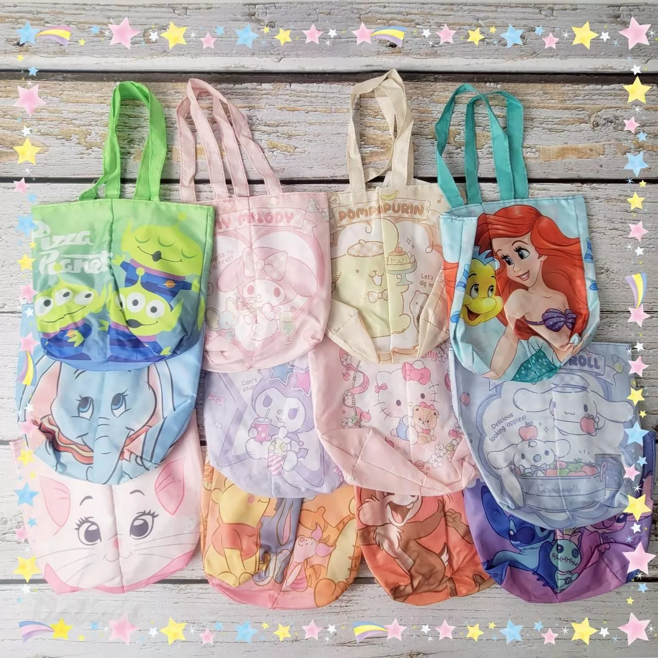 雙面雙杯飲料提袋-三麗鷗 SANRIO 迪士尼 DISNEY 正版授權