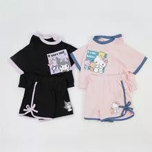626083TG-夏季｜蝴蝶結卡通｜女童純棉短袖套