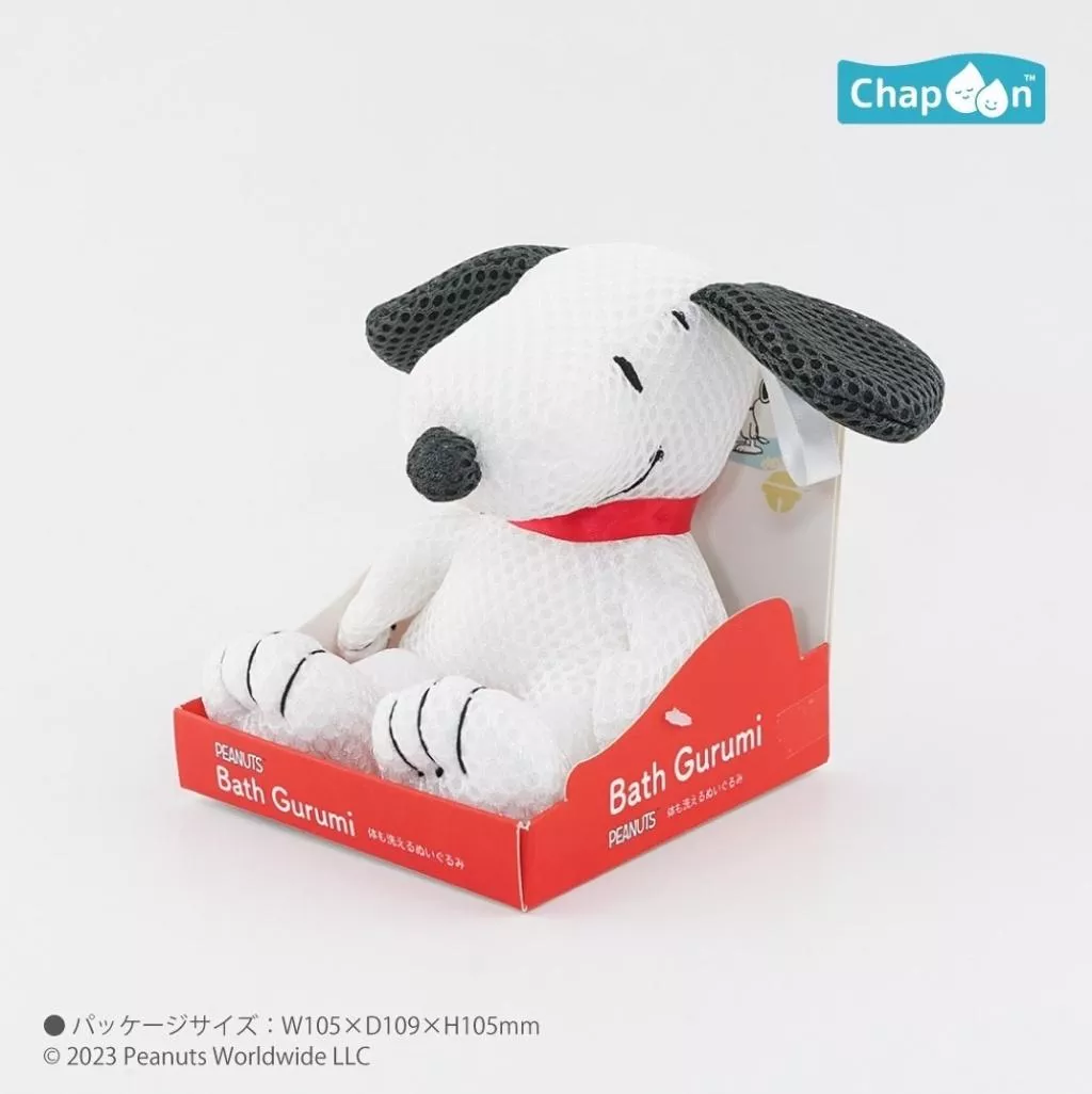 日貨 正版授權 史努比系列造型沐浴海綿玩具