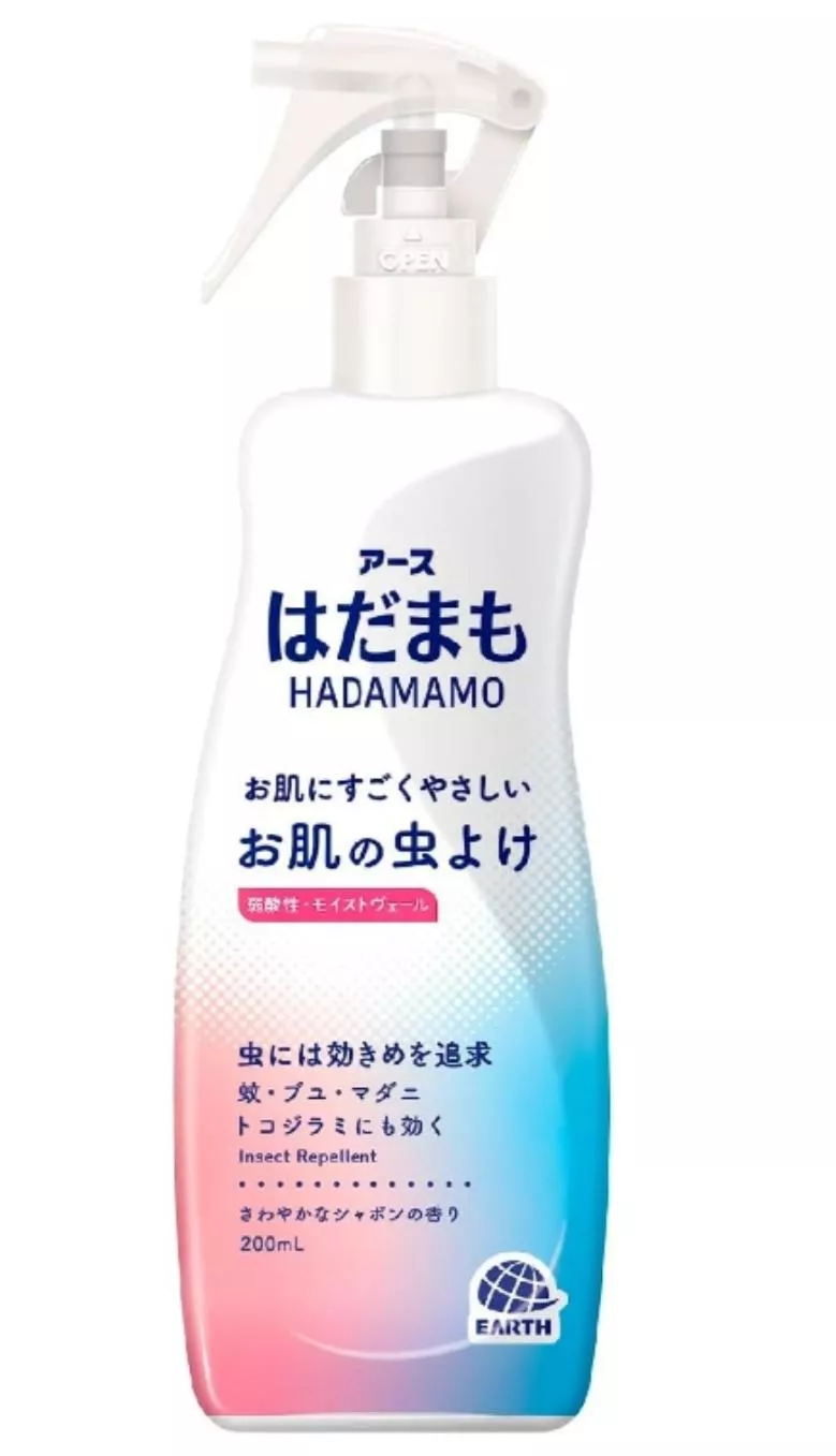 日本EARTH製藥 HADAMAMO 防蚊保濕噴霧 200mL