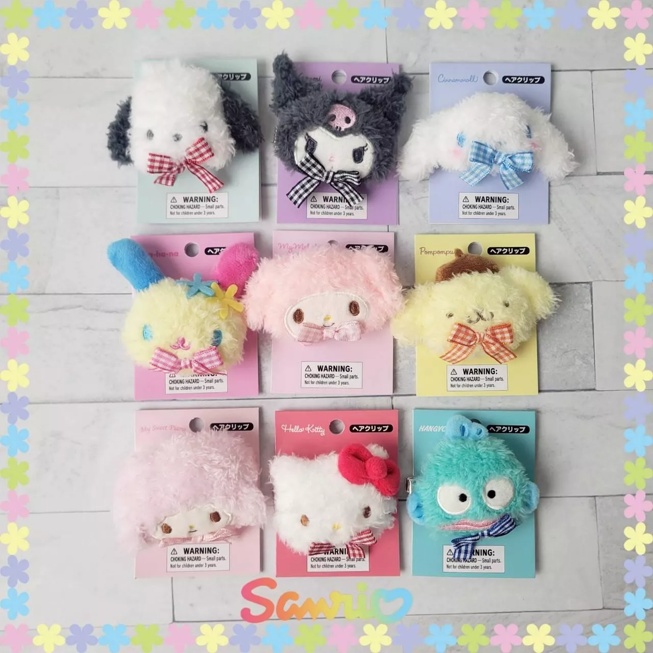 毛絨髮夾- 三麗鷗 sanrio 正版授權