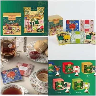 森半xMINTON｜日本．和紅茶  立體茶包 柚子 草莓 白桃 白葡萄 紅茶包