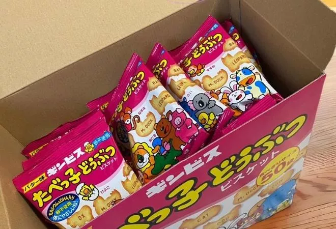 COSTCO｜日本．金必氏GINBIS｜奶油動物餅乾｜可愛英文字餅乾 DHA營養無蛋配方